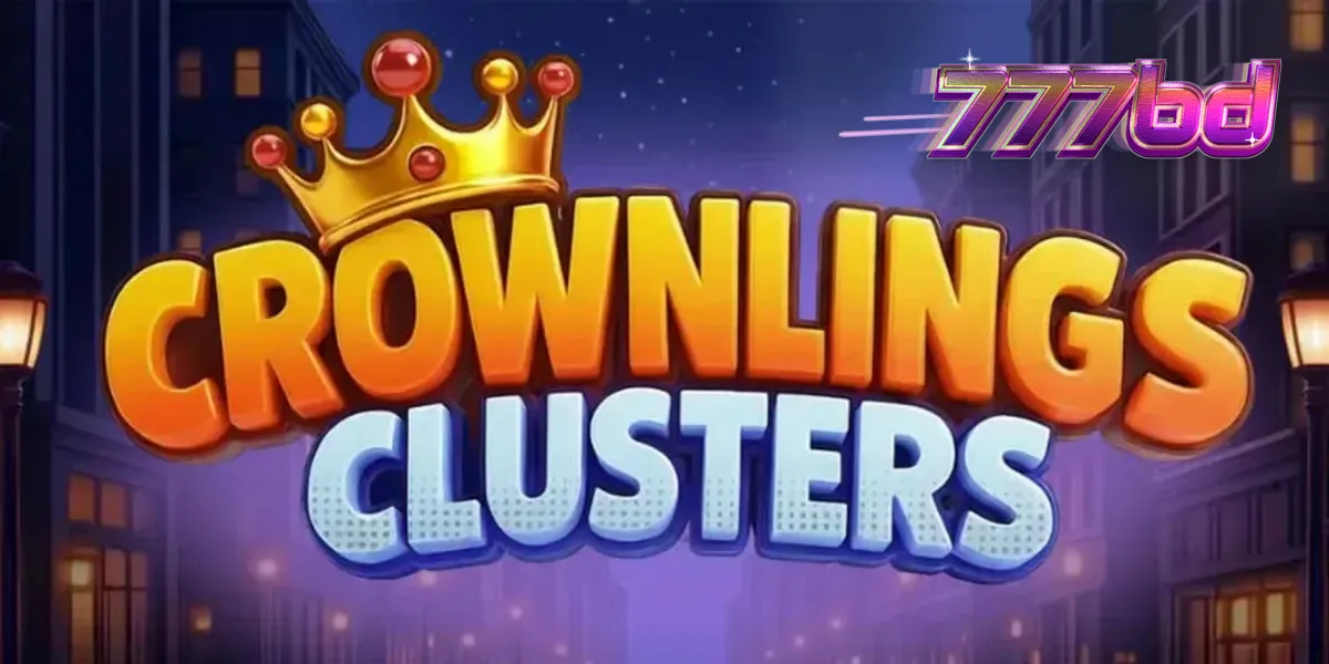 Crownlings Clusters স্লট গেমের রঙিন গ্রিড এবং কার্নিভাল থিম